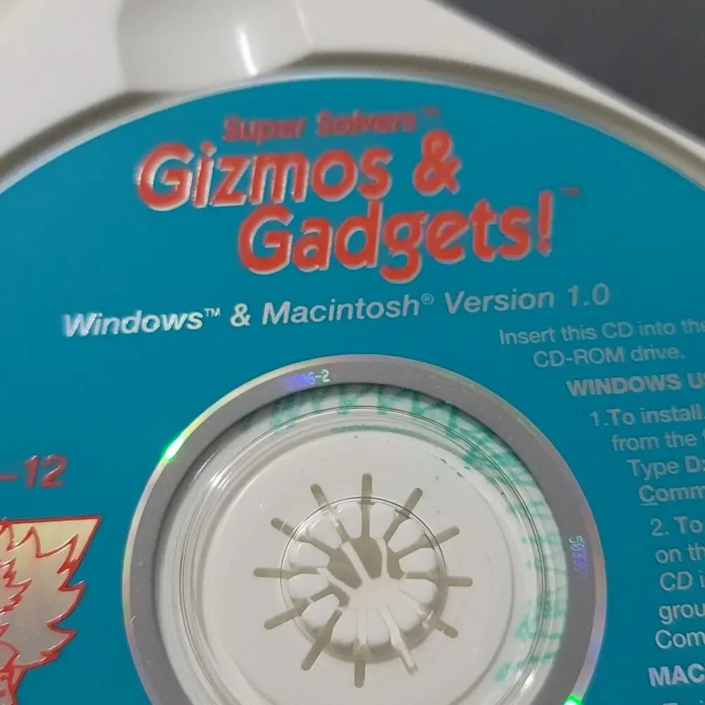 Vtg 1995 SUPER SOLVERS: GIZMOS & GADGETS PC CD-ROM